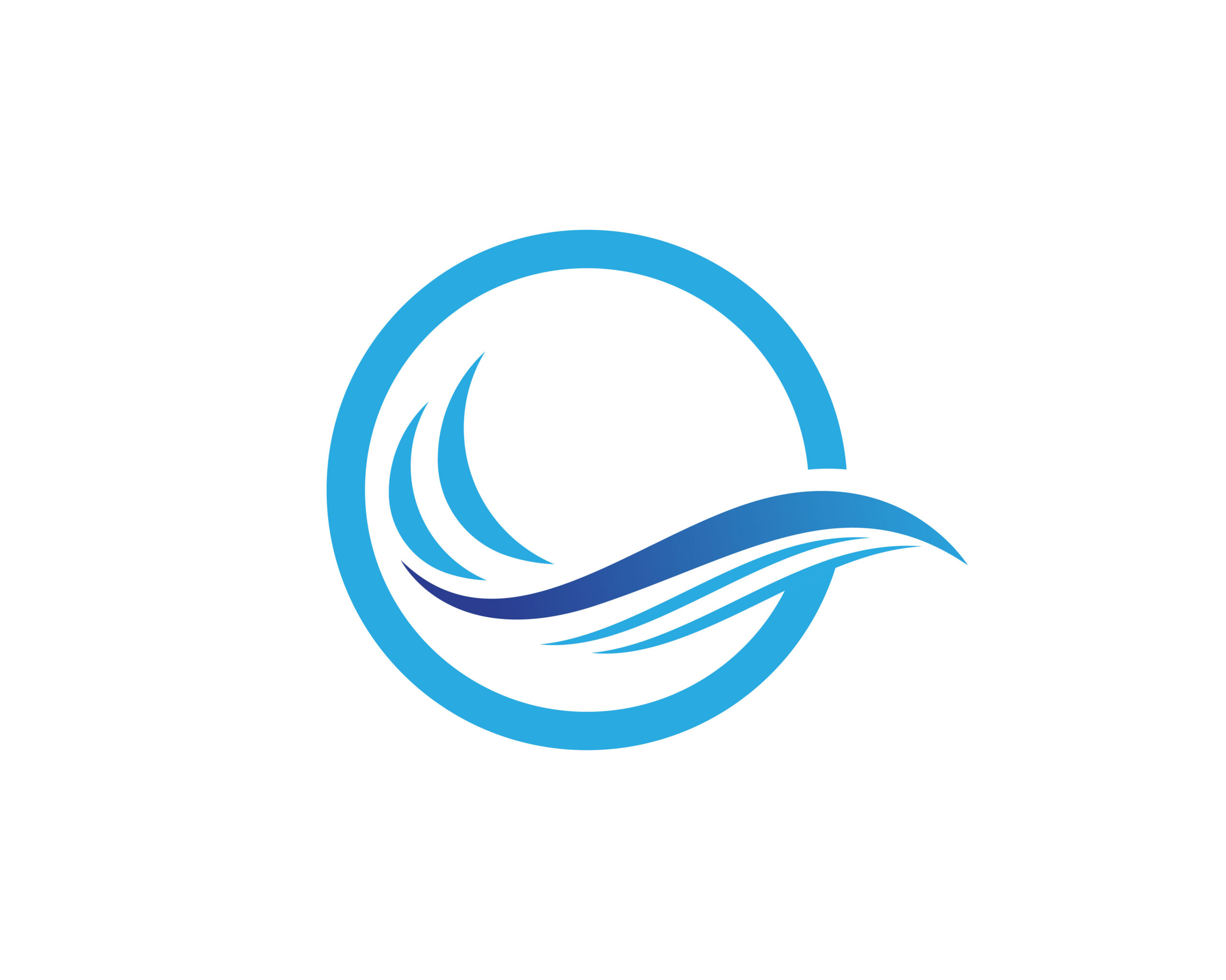Water Wave symbol and Logo Template vector